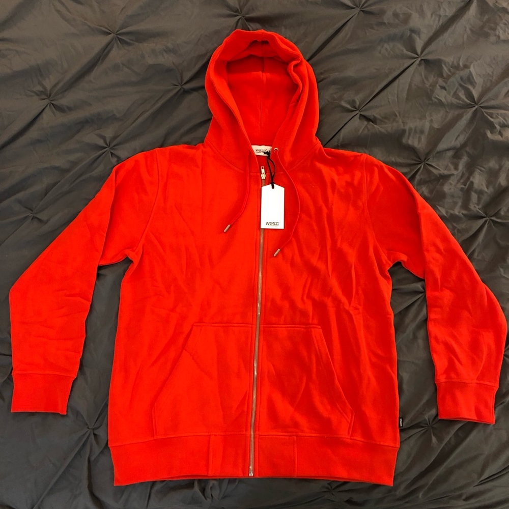 WESC Bright Orange Hoodie  (NWT-XL/L)